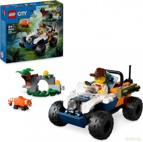 LEGO City Quad Badacza Dżungli z Pandą Czerwoną (60424) [KLOCKI]