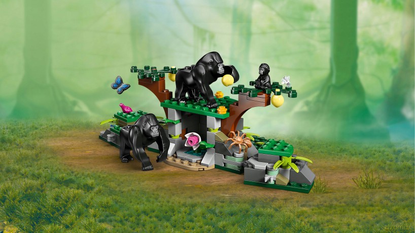 LEGO City Helikopter Badaczy Dżungli w Bazie (60437) [KLOCKI]
