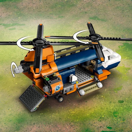 LEGO City Helikopter Badaczy Dżungli w Bazie (60437) [KLOCKI]