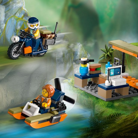 LEGO City Helikopter Badaczy Dżungli w Bazie (60437) [KLOCKI]