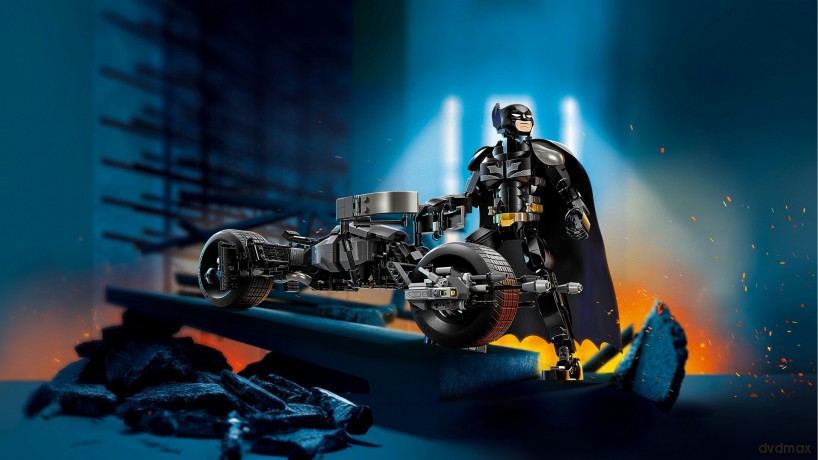 LEGO Super Heroes Figurka Batmana Do Zbudowania I Batcykl (76273) [KLOCKI]