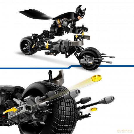 LEGO Super Heroes Figurka Batmana Do Zbudowania I Batcykl (76273) [KLOCKI]