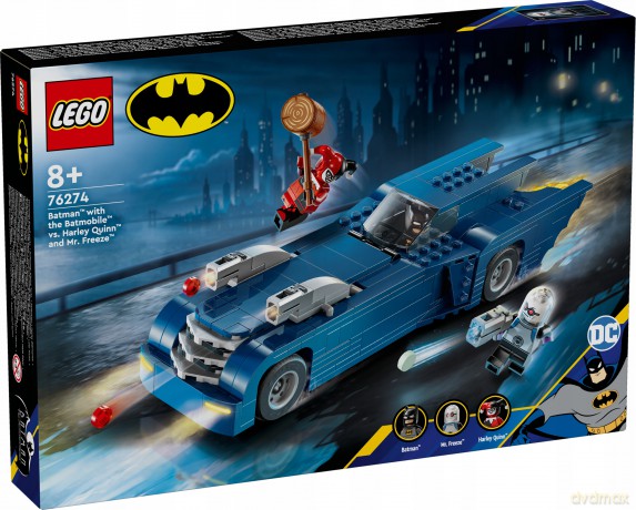 LEGO Super Heroes Batman z Batmobilem Kontra Harley Quinn Mi Mr Freeze (76274) [KLOCKI]