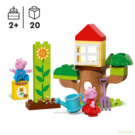 LEGO Duplo Ogród i domek na drzewie Peppy(10431) [KLOCKI]