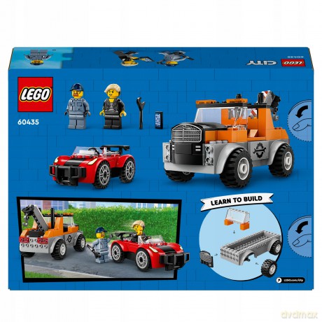 LEGO City Samochód Pomocy Drogowej I Naprawa Sportowego Auta (60435) [KLOCKI]
