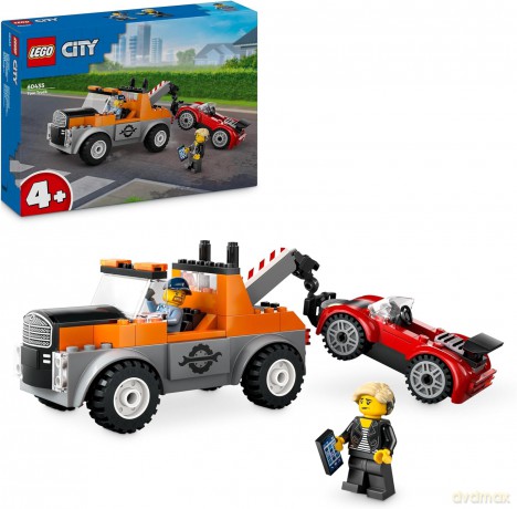 LEGO City Samochód Pomocy Drogowej I Naprawa Sportowego Auta (60435) [KLOCKI]