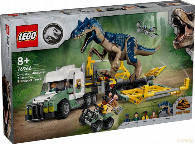 LEGO Jurassic World Dinomisje Ciężarówka Do Transportu Allozaura (76966) [KLOCKI]