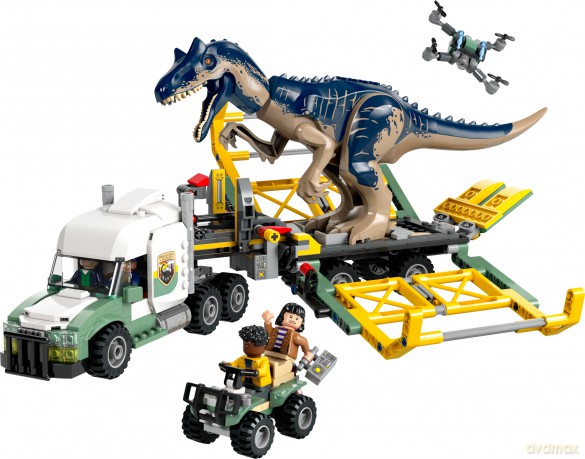 LEGO Jurassic World Dinomisje Ciężarówka Do Transportu Allozaura (76966) [KLOCKI]