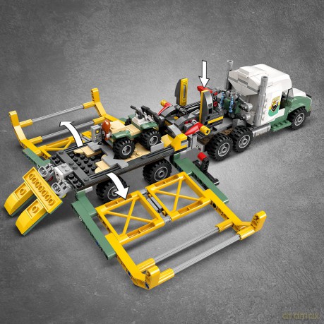 LEGO Jurassic World Dinomisje Ciężarówka Do Transportu Allozaura (76966) [KLOCKI]