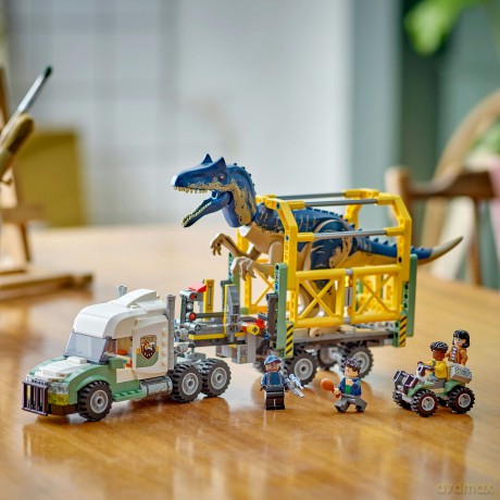 LEGO Jurassic World Dinomisje Ciężarówka Do Transportu Allozaura (76966) [KLOCKI]