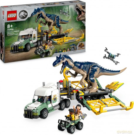 LEGO Jurassic World Dinomisje Ciężarówka Do Transportu Allozaura (76966) [KLOCKI]