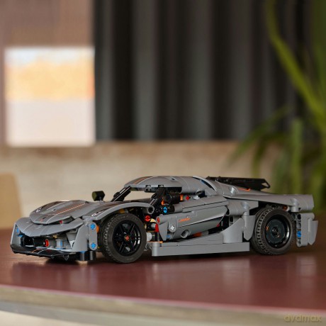 LEGO Technic Szary hipersamochód Koenigsegg Jesko Absolut (42173) [KLOCKI]