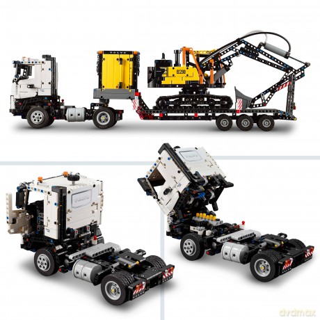 LEGO Technic 42175 Ciężarówka Volvo FMX i koparka EC230 Electri 42175