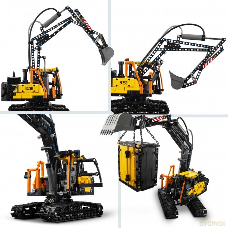 LEGO Technic 42175 Ciężarówka Volvo FMX i koparka EC230 Electri 42175