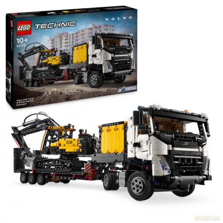 LEGO Technic 42175 Ciężarówka Volvo FMX i koparka EC230 Electri 42175