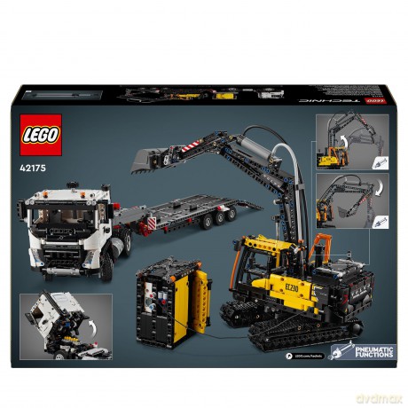LEGO Technic 42175 Ciężarówka Volvo FMX i koparka EC230 Electri 42175