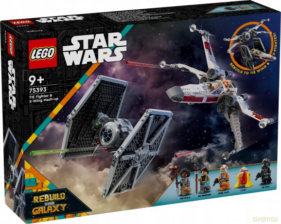 LEGO Star Wars Myśliwiec TIE i X-wing - Zestaw Combo (75393) [KLOCKI]