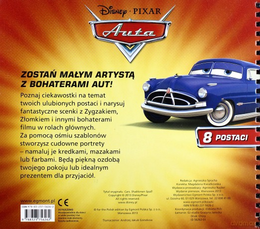 Auta Odjazdowe Szablony [KSIĄŻKA]