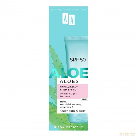 AA Aloes Nawilżający krem SPF 50 40 ml