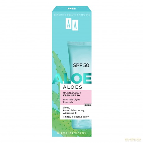 AA Aloes Nawilżający krem SPF 50 40 ml
