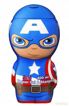 Airval Żel Do Mycia 2w1 2d Capitan America 400ml