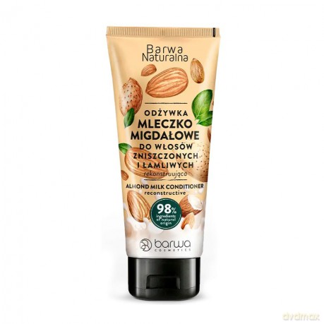BARWA Naturalna Mleczko Migdałowe Odżywka do włosów zniszczonych i łamliwych 200ml