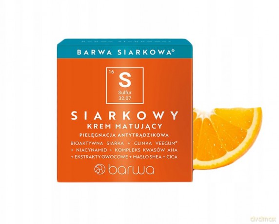 BARWA Siarkowa Krem matujący do twarzy 50 ml