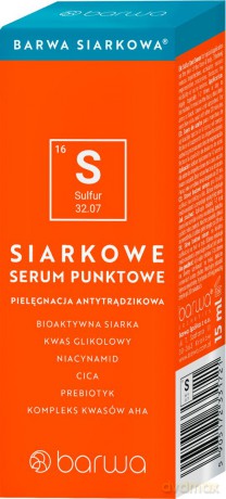 BARWA Siarkowa Serum siarkowe punktowe 15 ml