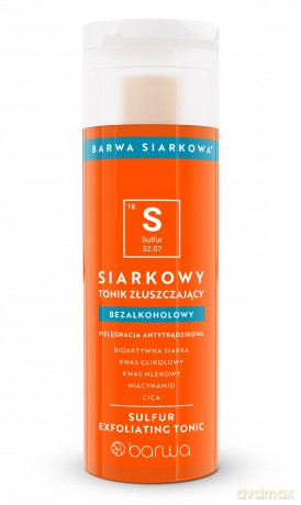 BARWA Siarkowa Siarkowy Tonik złuszczający - bezalkoholowy 200ml