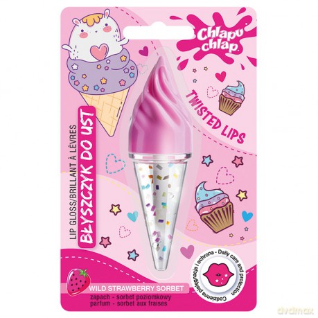 CHLAPU CHLAP Błyszczyk do ust Rożek - sorbet poziomkowy 4.5ml