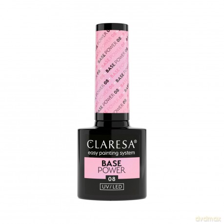 CLARESA Base Power Baza kauczukowa do paznokci UV/LED 08 5g