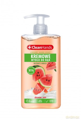 CLEAN HANDS Kremowe mydło w płynie arbuzowe 300 ml