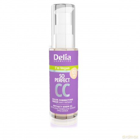 DELIA COSMETICS So Perfect Kryjący Krem CC - 01 Light 30ml
