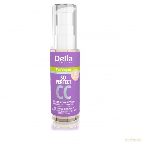 DELIA COSMETICS So Perfect Kryjący Krem CC - 02 Medium 30ml