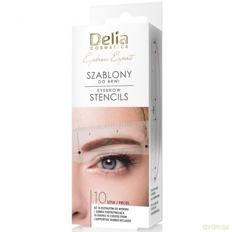 DELIA EYEBROW EXPERT - Szablony do brwi 10szt k12