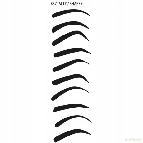 DELIA EYEBROW EXPERT - Szablony do brwi 10szt k12