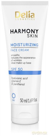 DELIA HARMONY SKIN Krem nawilżający d/twarzy SPF50
