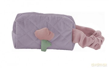 ECARLA Kosmetyczka "Tulipan" z uchem - fioletowa KS101WZ3