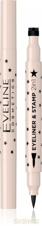 EVELINE Eyeliner i Stempel w pisaku 2w1 - gwiazda 1szt
