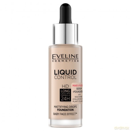 EVELINE Liquid Control HD Podkład do twarzy 010 Light Beige 32 ml