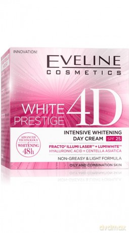 EVELINE White Prestige 4D Intensywnie wybielający krem na dzień SPF25 50 ml