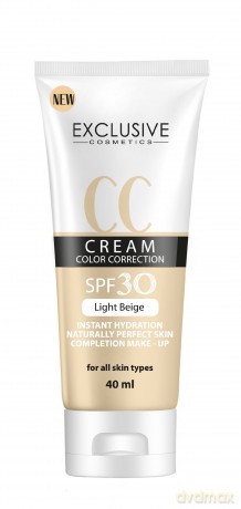 EXCLUSIVE CC Cream Color Correction SPF 30 Light Beige 40 ml