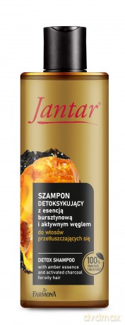 FARMONA Jantar Szampon detoksykujący z esencją bursztynową i aktywnym węglem - do włosów przetłuszczających się 300ml