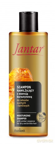 FARMONA JANTAR Szampon nawilżający z esencją bursztynową do włosów suchych i łamliwych 300 ml