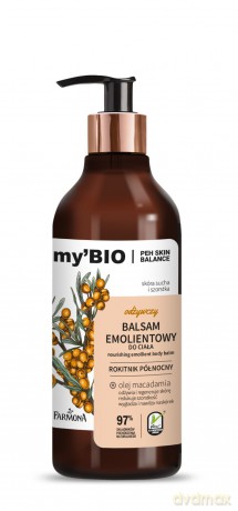 FARMONA my`Bio Odżywczy Balsam emolientowy do ciała Rokitnik Północny 400ml