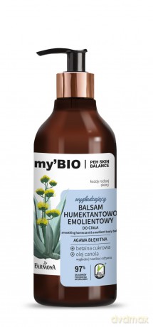 FARMONA my`Bio Wygładzający Balsam do ciała humektantowo - emolientowy Agawa Błękitna 400ml