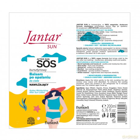 FARMONA SUN Jantar Balsam po opalaniu SOS