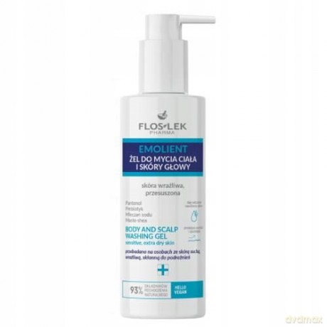 FLOS EMOLIENT Żel d/ciała i włos.sk. wrażliwa175ml