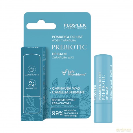 FLOSLEK Prebiotic Lip Care Prebiotyczna pomadka do ust wosk carnauba 4 g