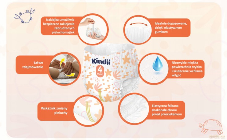 HARPER KINDI Pielucho-majtki maxi r.4 (9-15kg